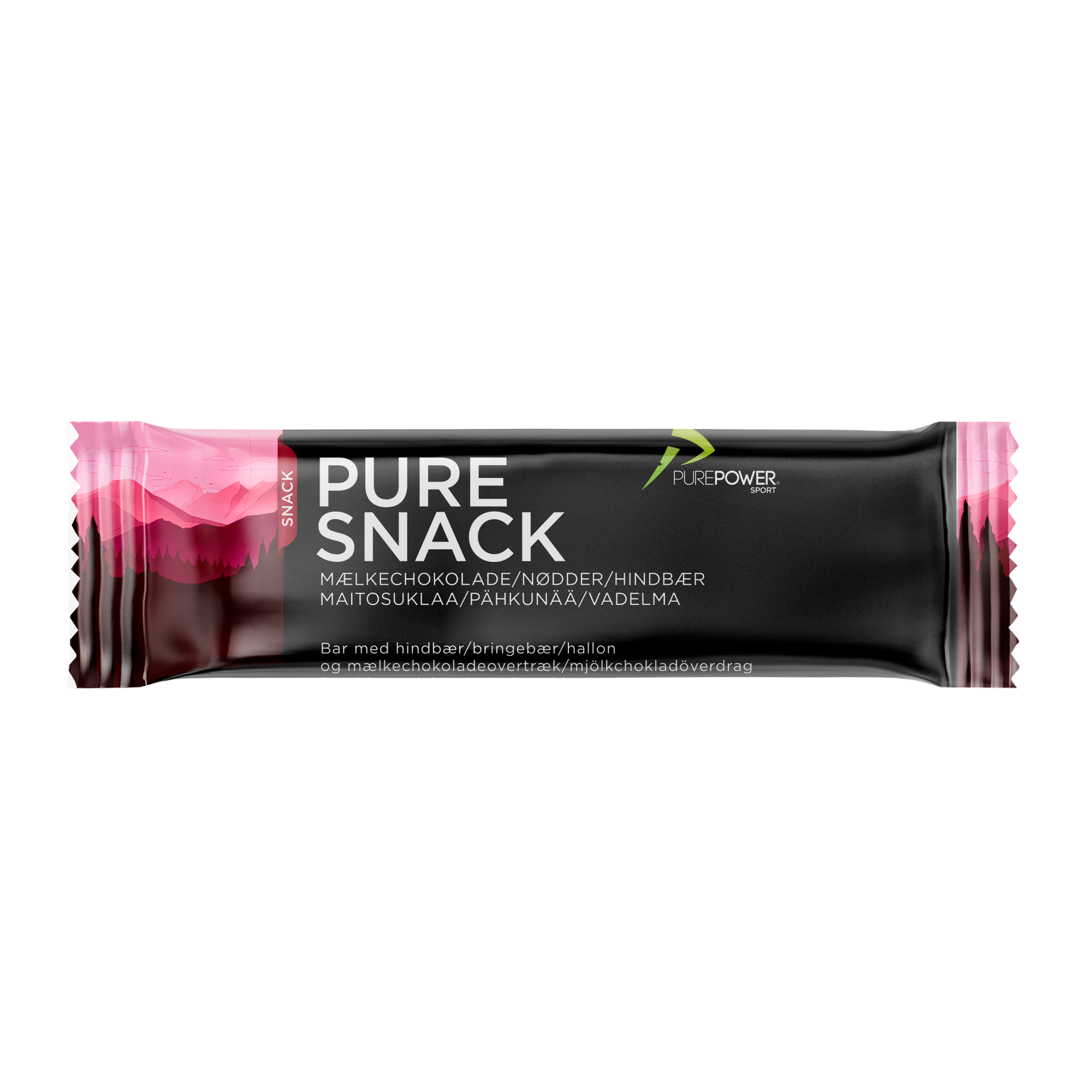 Se Pure Snack - Hindbær 40 g hos PurePower