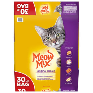 Meow Mix Original Choice Dry Cat Food, 30 Pounds - Texanbulls