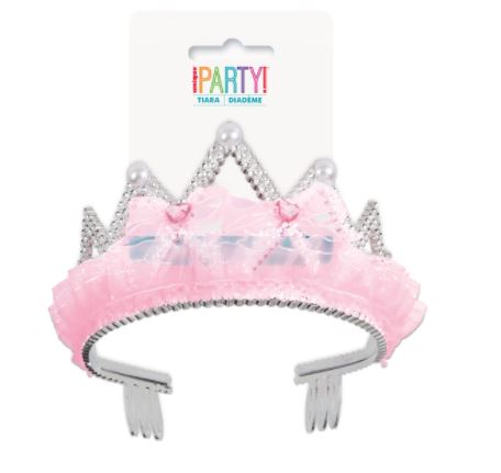Pink Bows & Ribbon Tiara — Red Fox Party Supplies