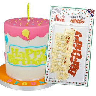 Curved Words - Happy Birthday — Red Fox Party Supplies