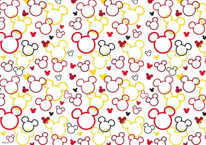 Mickey Mouse Pattern Sheet A4 Edible Image — Red Fox Party Supplies 3199