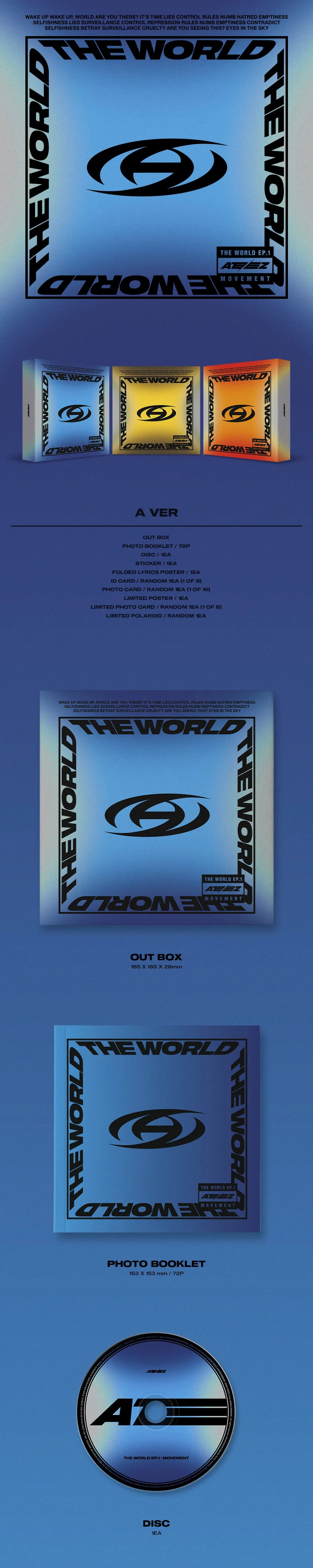 ATEEZ - [THE WORLD EP.1 : MOVEMENT] (Random VER.)