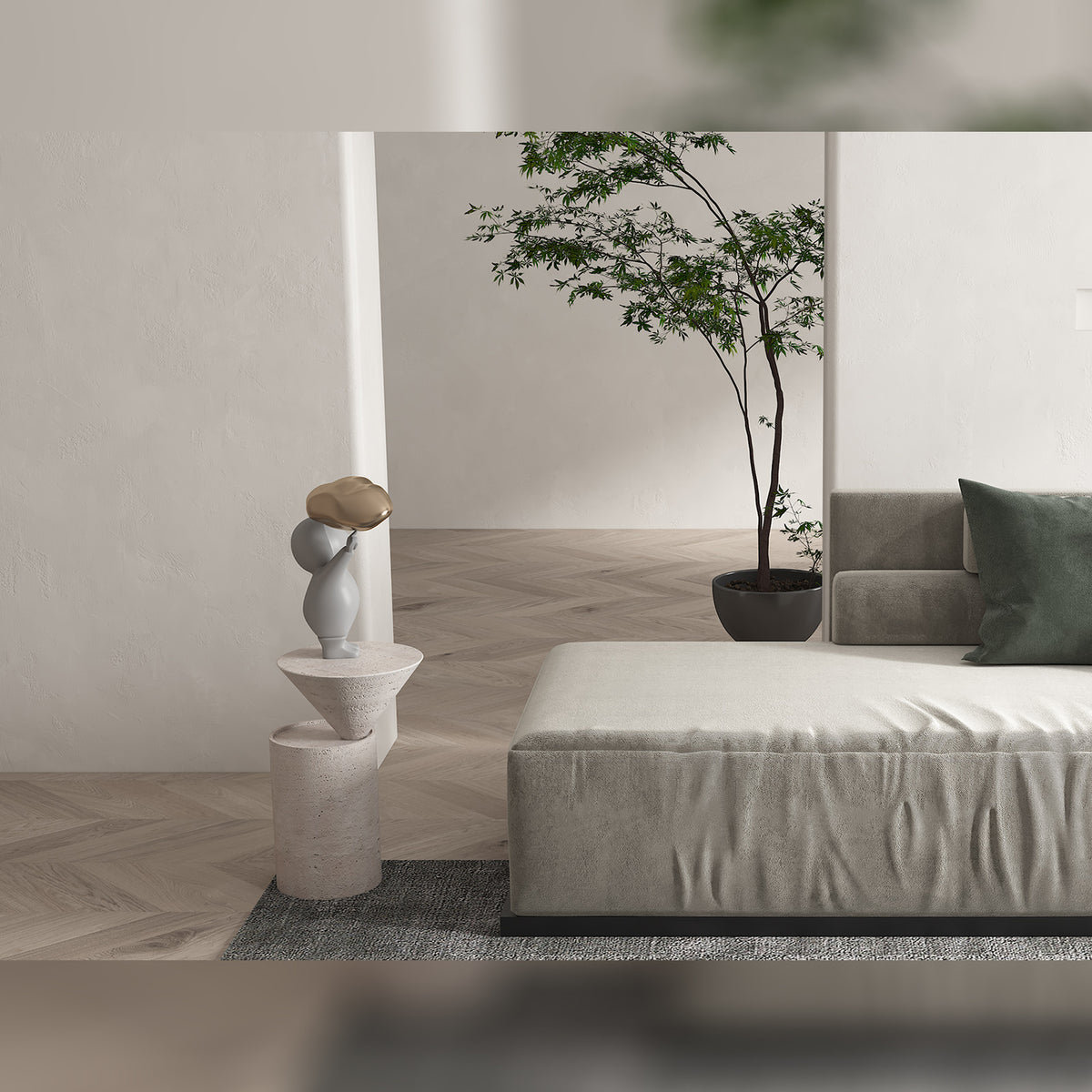 Pre Order 90 Days Delivery ROME Natural Marble Side Table DZ409ST-TRVRT -  Side Tables | الطلب المسبق 90 يوما للتوصيل- طاولة جانبية من الرخام الطبيعي روما - ebarza Furniture UAE | Shop Modern Furniture in Abu Dhabi & Dubai - مفروشات ايبازرا في الامارات | تسوق اثاث عصري وديكورات مميزة في دبي وابوظبي