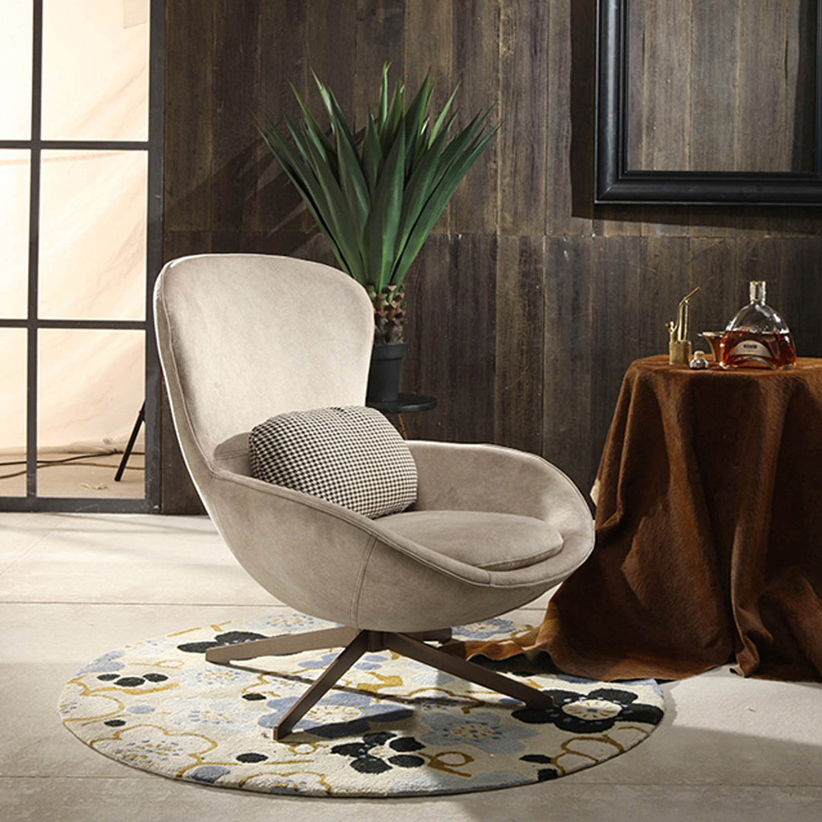 Buy Vigo Swivel Lounge Chair LC019 | ebarza Modern Furniture in Abu ...