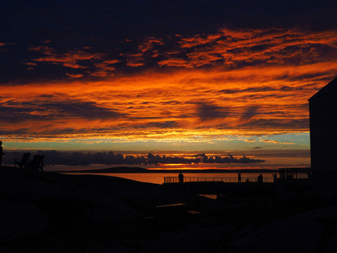 Coucher de soleil Peggys Cove Nouvelle-Écosse