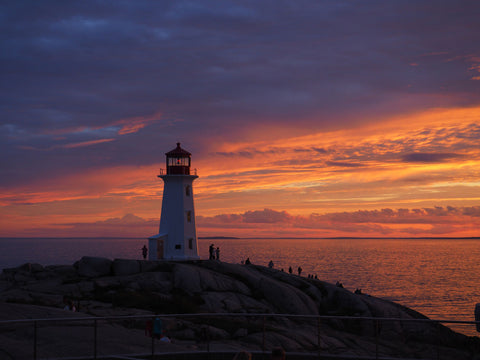 Coucher de soleil Peggys Cove Nouvelle-Écosse