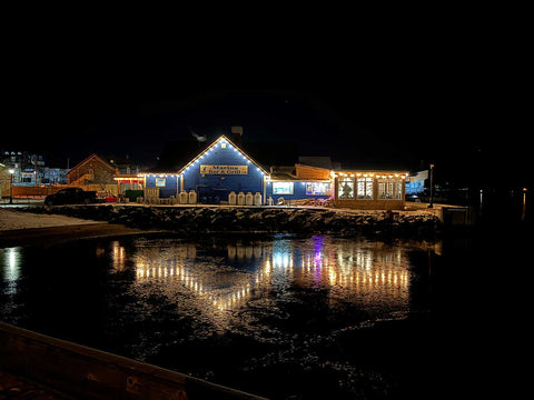 Pictou harbour resto with ice reflection