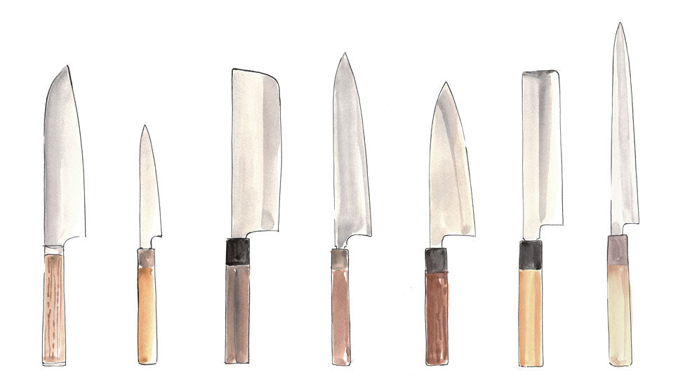 Japanese Kitchen Knives Kataba Ryoba