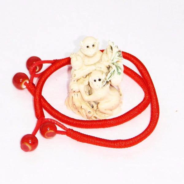 TrendyBracelets.Biz.Lucky Red String Ceramic Bead Bracelet