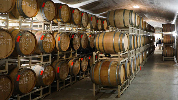 Sunstone winery wine barrels