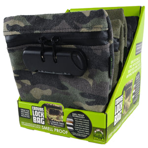 SMOKEZILLA - CANVAS LOCK BAG 6 PIECES PER DISPLAY 41418 - Black Bunker Distribution