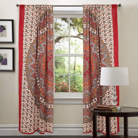 mandala curtains drapes