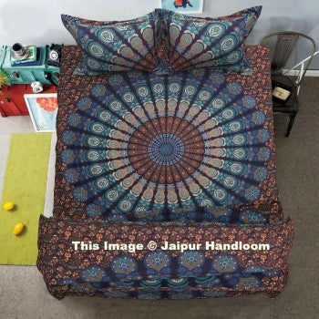 mandala duvet cover set - jaipur handloom