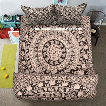 mandala comforter cover - jaipur handloom