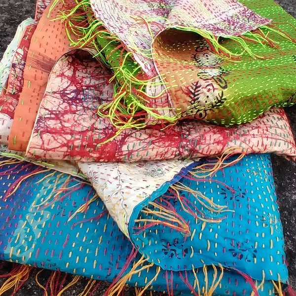 Kantha Scarf from Jaipur Handloom