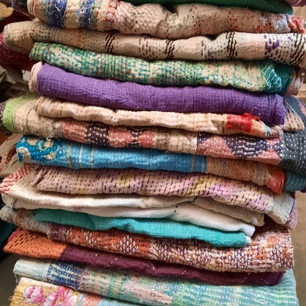 Kantha Quilt from Jaipur Handloom