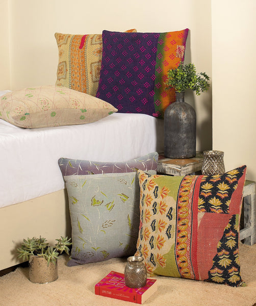 Kantha Pillows from Jaipur Handloom | Brand