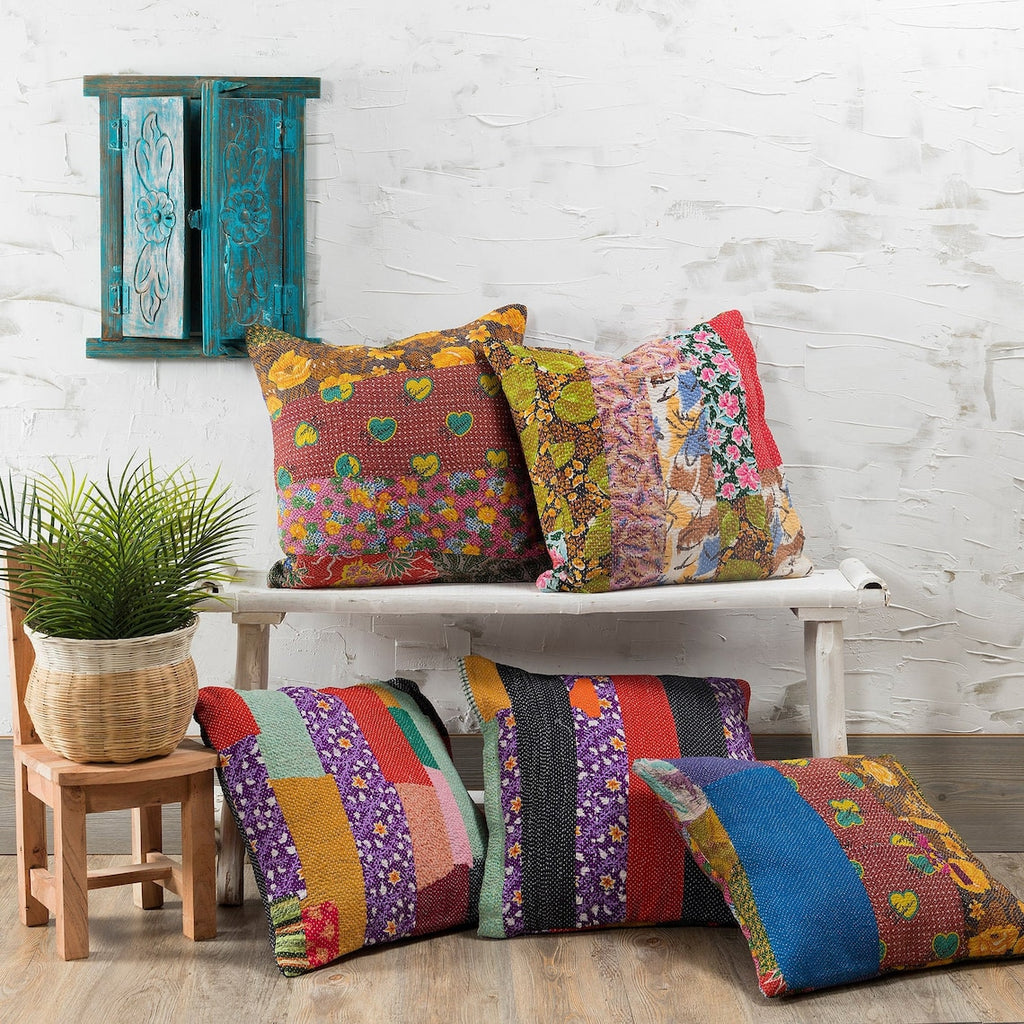 Kantha Pillows from Jaipur Handloom | Brand