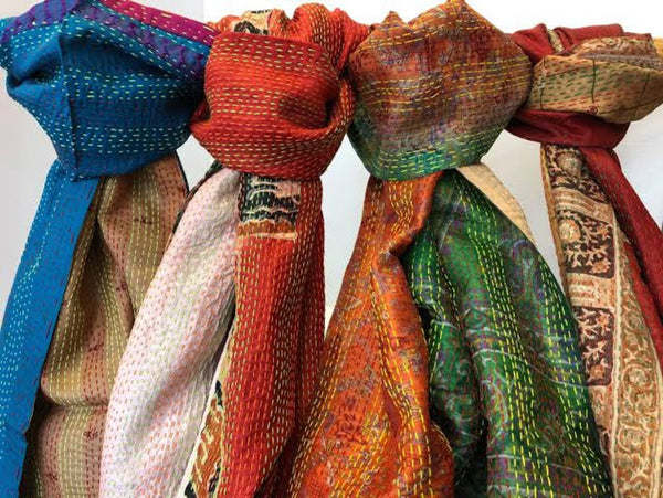 Kantha Scarf from Jaipur Handloom