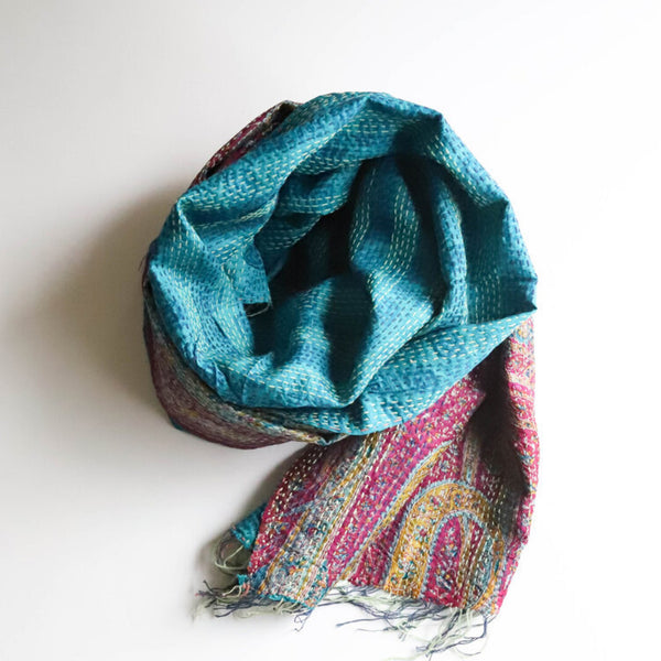 Kantha Scarf from Jaipur Handloom