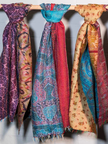 Kantha Scarf from Jaipur Handloom