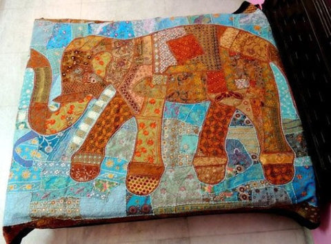 Indian Elephant Patchwork Bedding for Dorm room Decor - Essential College dorm decor