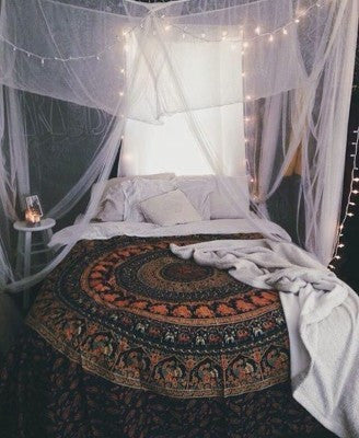 Elephant Mandala Bedding for Dorm Decor - Essential Decorations for College Room