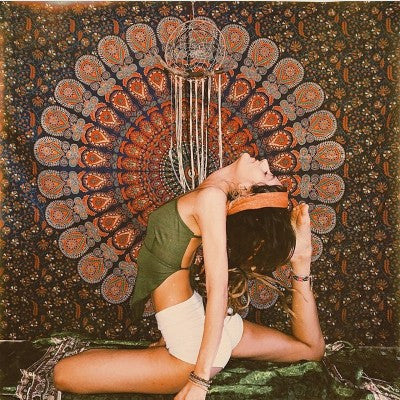 Yoga Mat  for College dorm room Decor - Meditation Tapestry