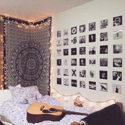Twin Mandala Tapestry -College Checklist, Dorm Room Ideas & Essentials