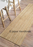 Indian Braided Jute Rug Runner - 2 x 8 ft-Jaipur Handloom