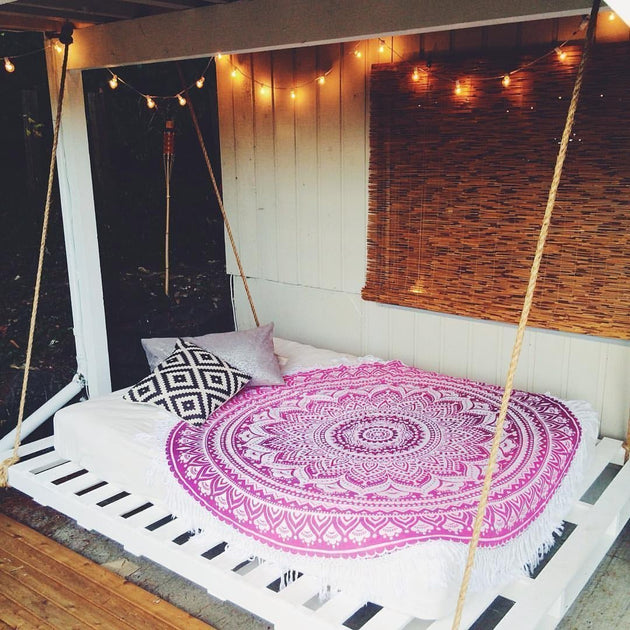 Wholesale Beach Roundies Boho Yoga Mat