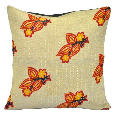 Dorm Room Sofa Cushions Bohemian Dining Chair Kantha Pillows