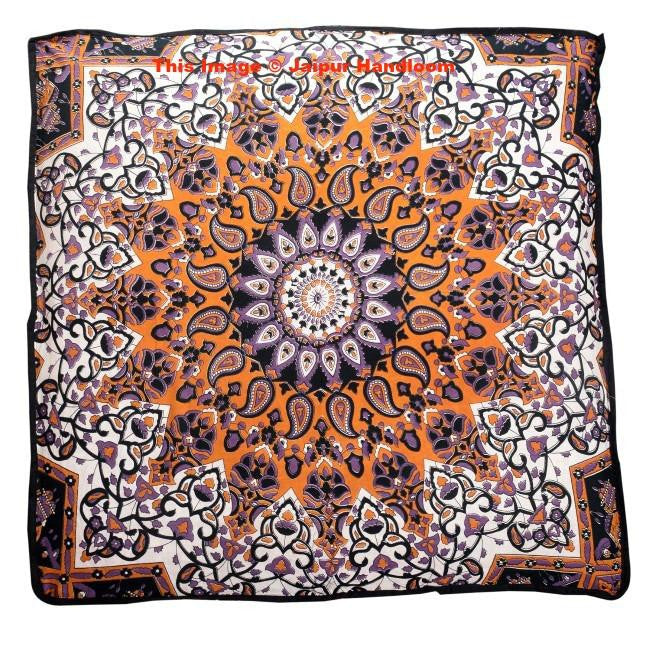 Psychedelic Mandala Yoga Floor Cushions Indian Bohemian Floor Pillows