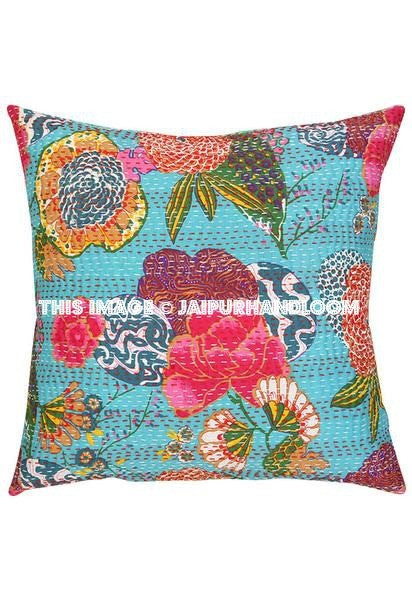 set of 10 kantha pillow covers decorative cushions for sofa