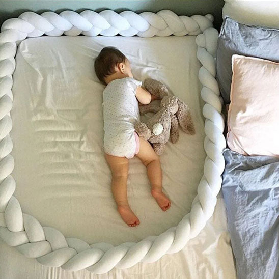 Tresse de lit BLANC 3 BRINS-adaptabilite
