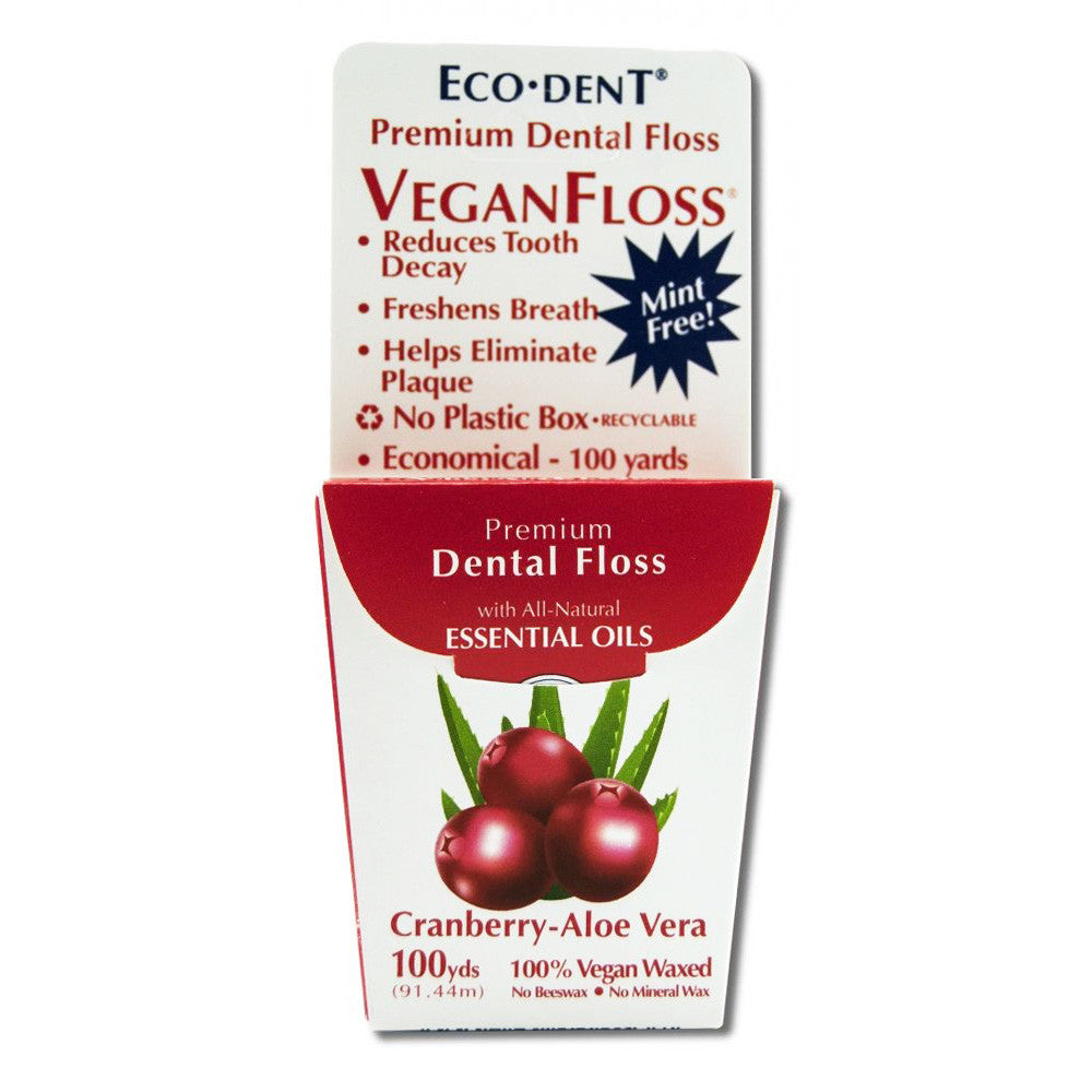 Eco-Dent Cranberry-Aloe Vera Dental Floss - 91.44m ...