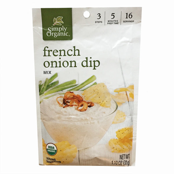 Simply Organic French Onion Dip Mix - 31g - VeganSupply.ca