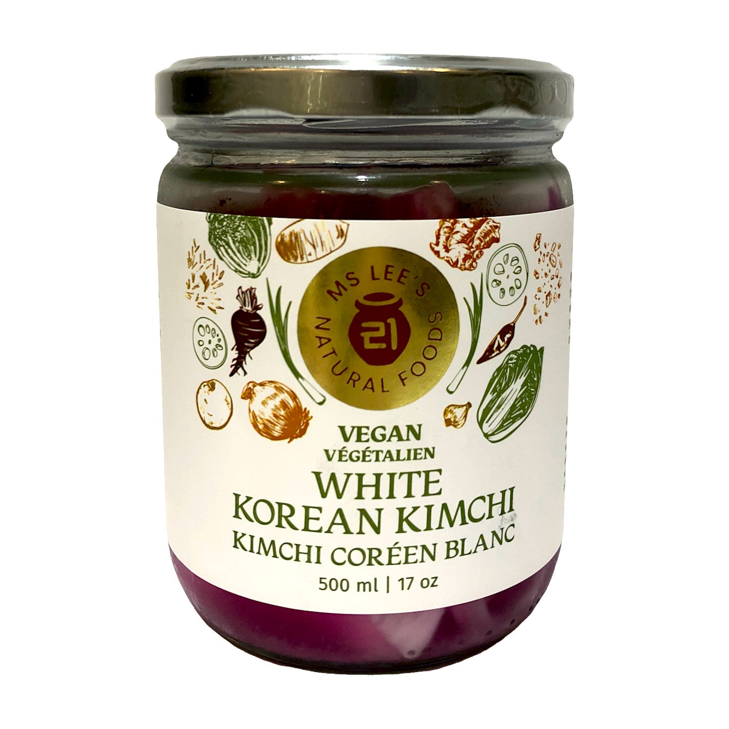 Ms Lee's Natural Foods White Korean Kimchi - 500ml – Vegan Supply