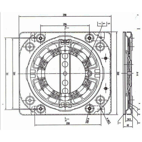 Plateau tournant pivotant pour siège de camping-car Modification universelle du châssis du camping-car