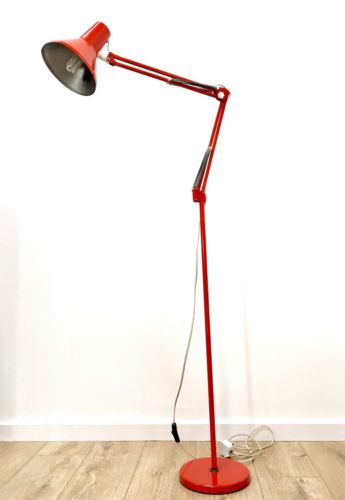 Stunning Mid Century Hcf Danish Vintage Anglepoise Floor Lamp