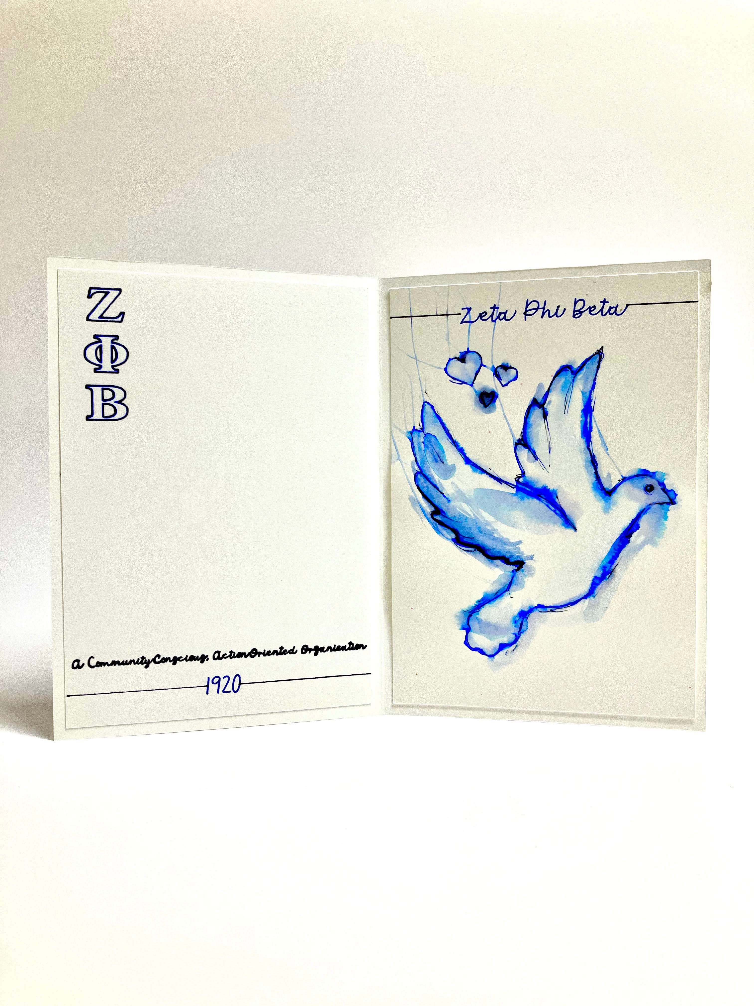 Zeta Phi Beta Greeting Card