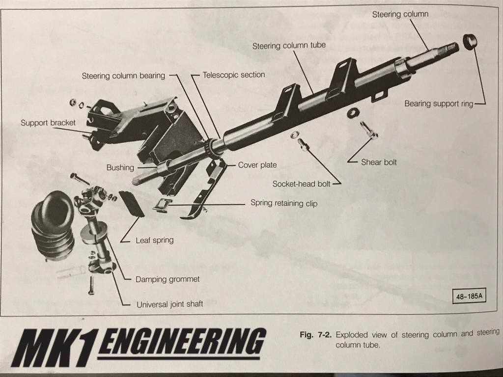 Vw Mk1 Restored Steering Column Mk1engineering