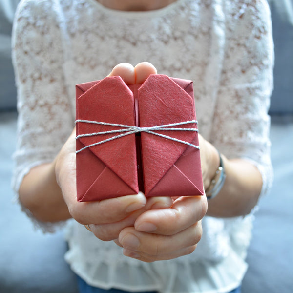 origami heart keepsake hello ruth
