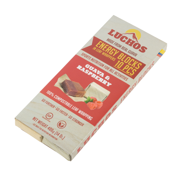 Luchos Trilogy | Instant Energy great fruit taste, easy to digest | Discover the hidden power of Colombian Guava energy blocks | Use Exclusive Code CYCLINGBARGAINS20 for 20% off