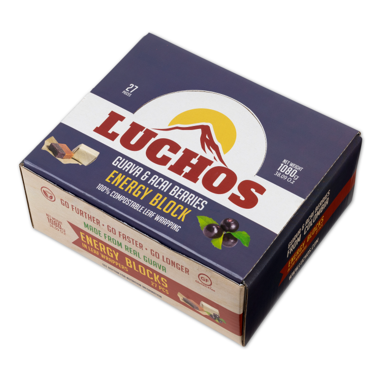 Luchos Guava & Açai Berries | Instant Energy great fruit taste, easy to digest | Discover the hidden power of Colombian Guava energy blocks | Use Exclusive Code CYCLINGBARGAINS20 for 20% off