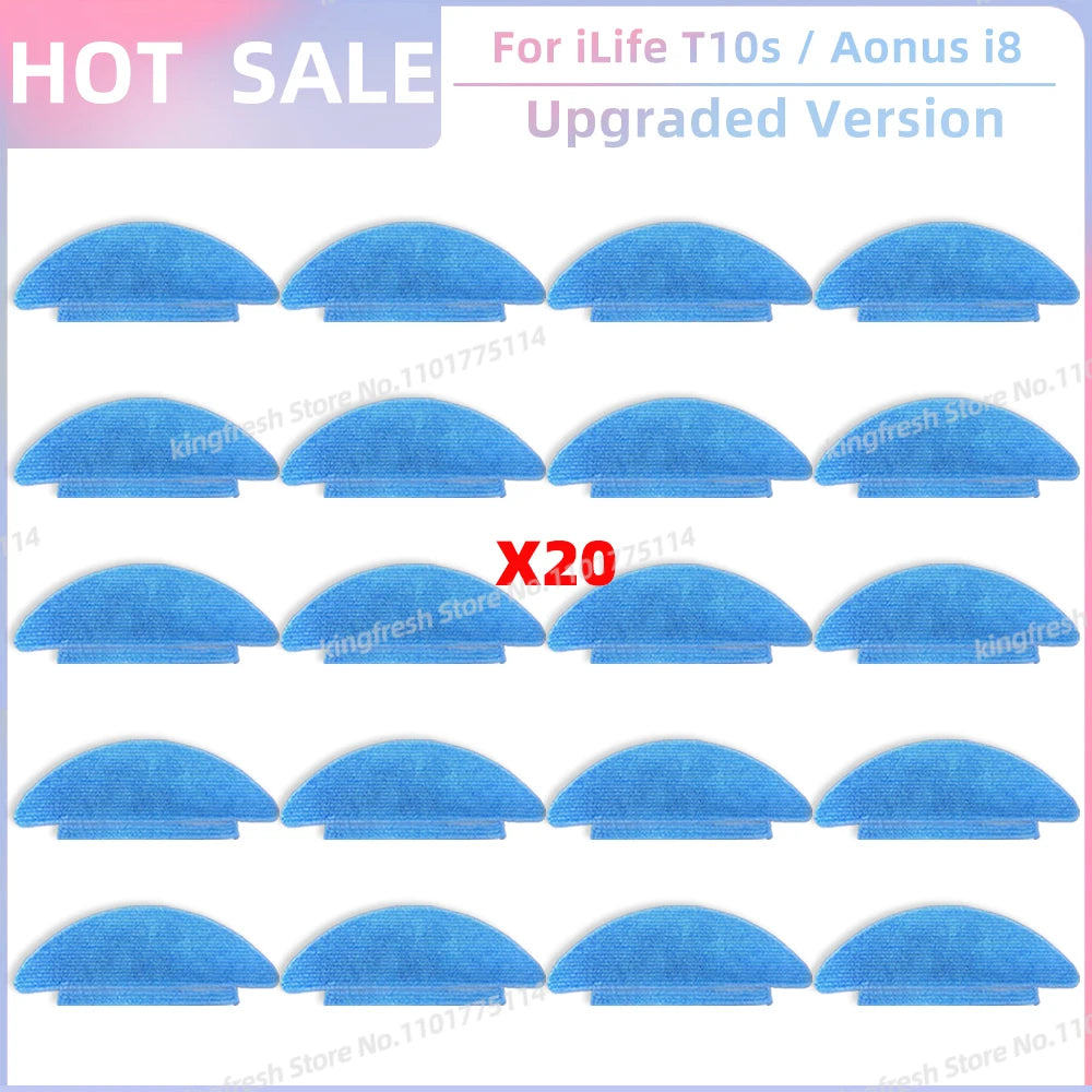 Fit For (iLife T10s / Aonus i8 / Honiture Q6 SE / Everybot Q3 Plus) Parts Main Roller Side Brush Hepa Filter Mop Cloth Dust Bag