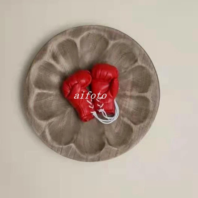 Baby Boxer Red Robe And Pants Set Sanda Free Fight Boxing Glove Shorts For Newborn Photography Props  Accessories Infant Photo