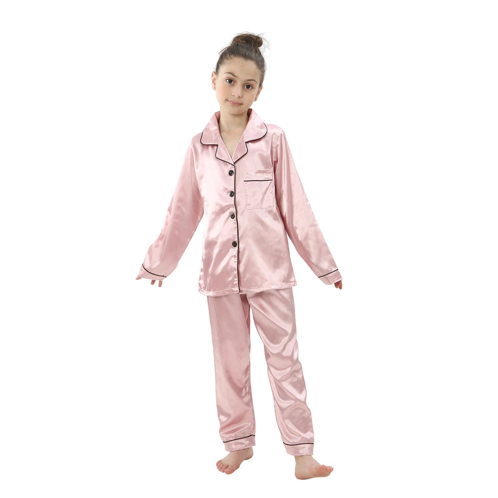 Girls Pajamas Children Party Pijamas Sleepwear Sets Apring Autumn Full Sleeve Pyjamas Summer Kids Loungewear Suits Baby Boy