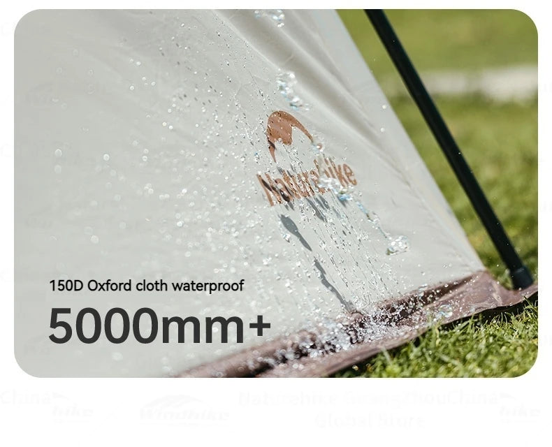 Naturehike Hexagonal Dome Tent Canopy Sunshade Waterproof Quick Setup Tent Outdoor Camping Travel Trip Tarp With Chimney Hole