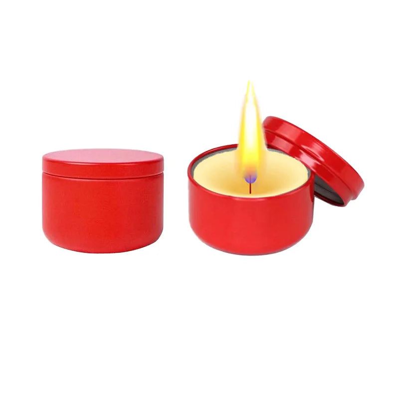 20/50/80pcs Candle Jars 50ml Aluminum Candy Container Cosmetic Jar Oil Cream Pot Wedding Decorations Empty Aromath Metal Can